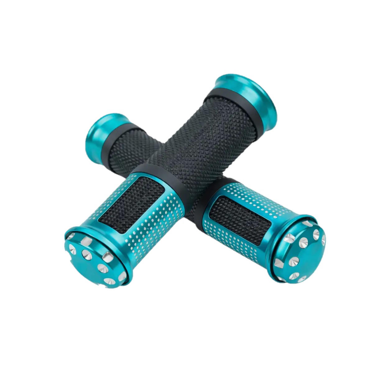Pu&ntilde;os Universales Aluminio Antiderrape Bicicleta Mtb Color:Azul 2 Piezas image number null
