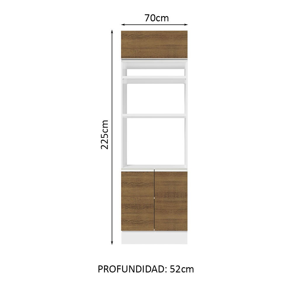 Despensero Alacena Organizador Multiuso Madesa 3 Puertas BM. image number null