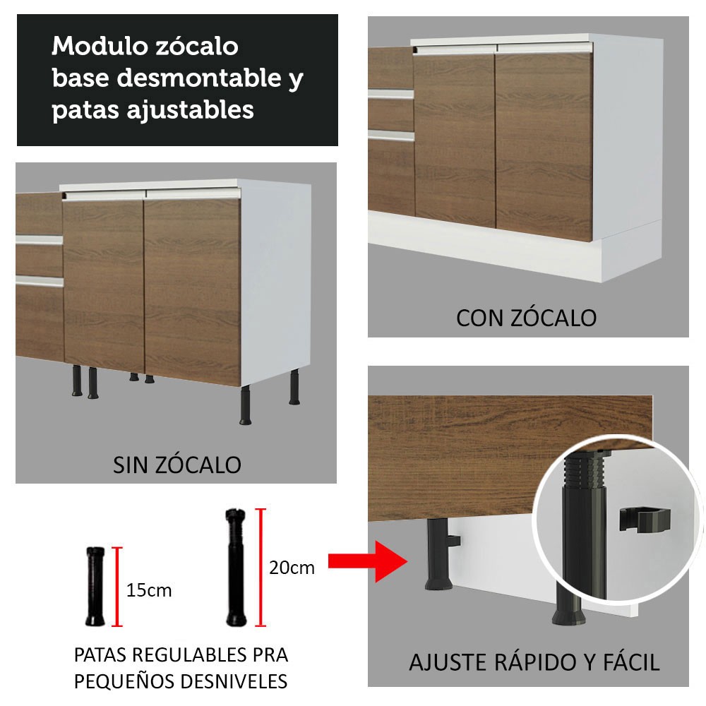 Despensero Alacena Organizador Multiuso Madesa 3 Puertas BM. image number null