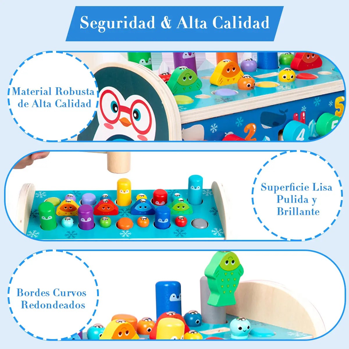 Juguete Did&aacute;ctico Con M&uacute;sica Y Martillo Ni&ntilde;o 7en1 image number null
