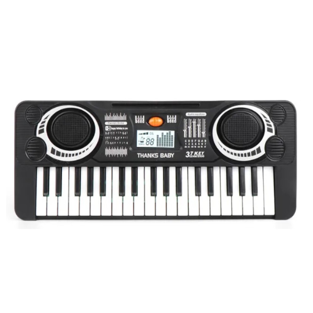 Piano 37 Musical Econ&oacute;mico Para Ni&ntilde;os Pianos Para Bebes Negro image number null