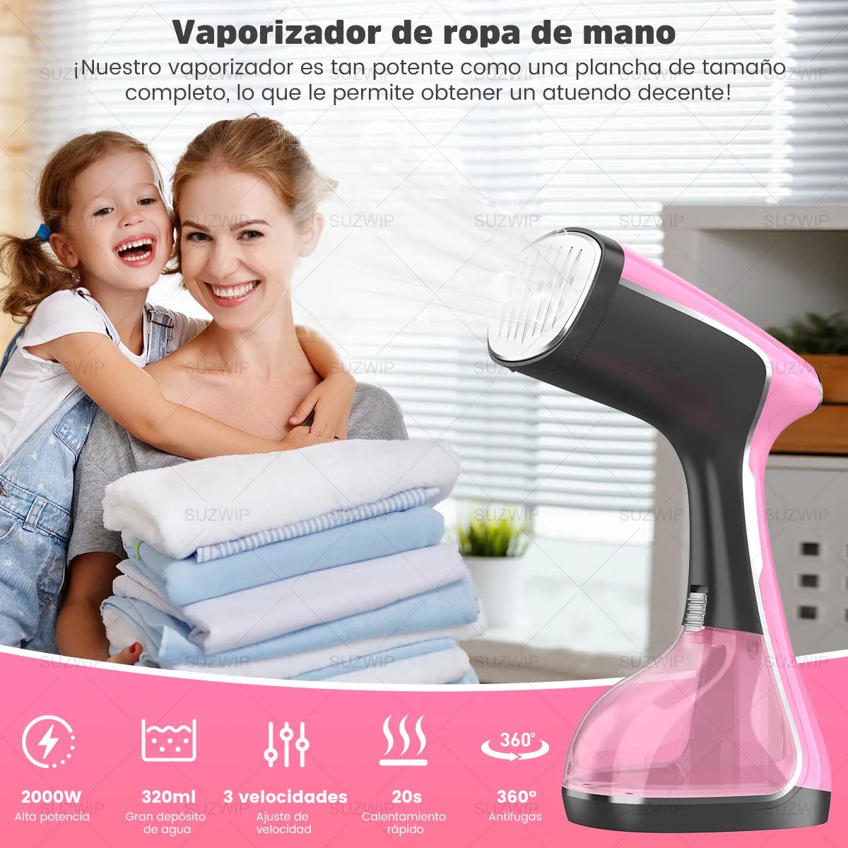 Plancha De Vapor Port&aacute;til De Mano,Calentamiento r&aacute;pido de 20 segundos con tanque de 320 ml,plancha de vapor, image number null