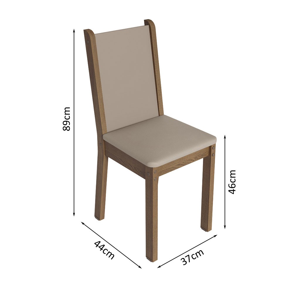 Juego de Comedor Mesa y 4 Sillas Madesa Sophie MB image number null