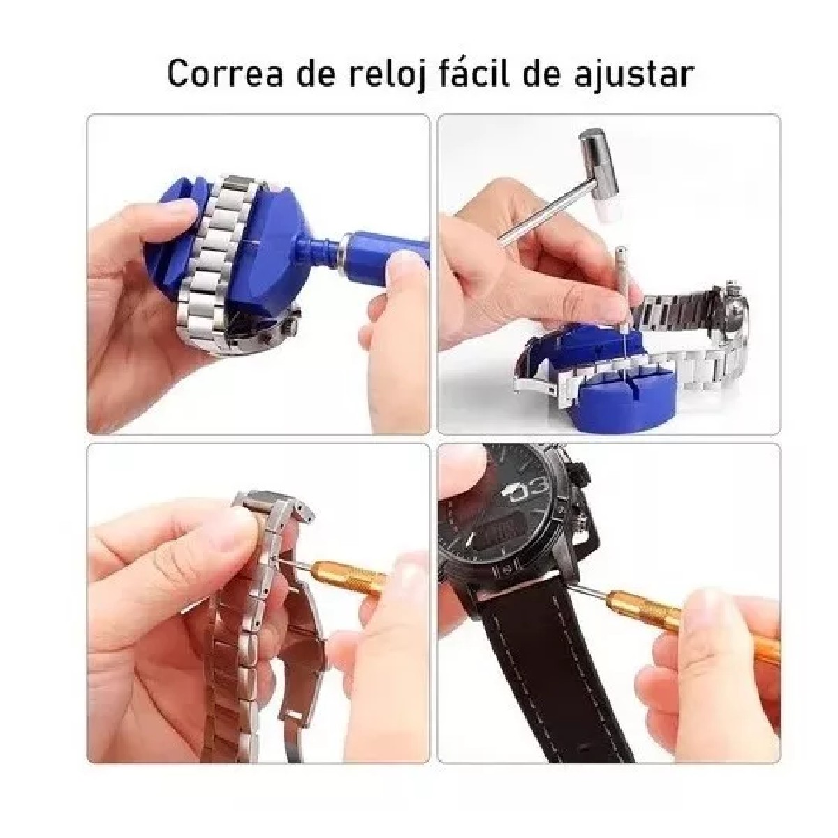 Kit Herramienta Reparacion Reloj Relojero Joyero 147 Piezas image number null