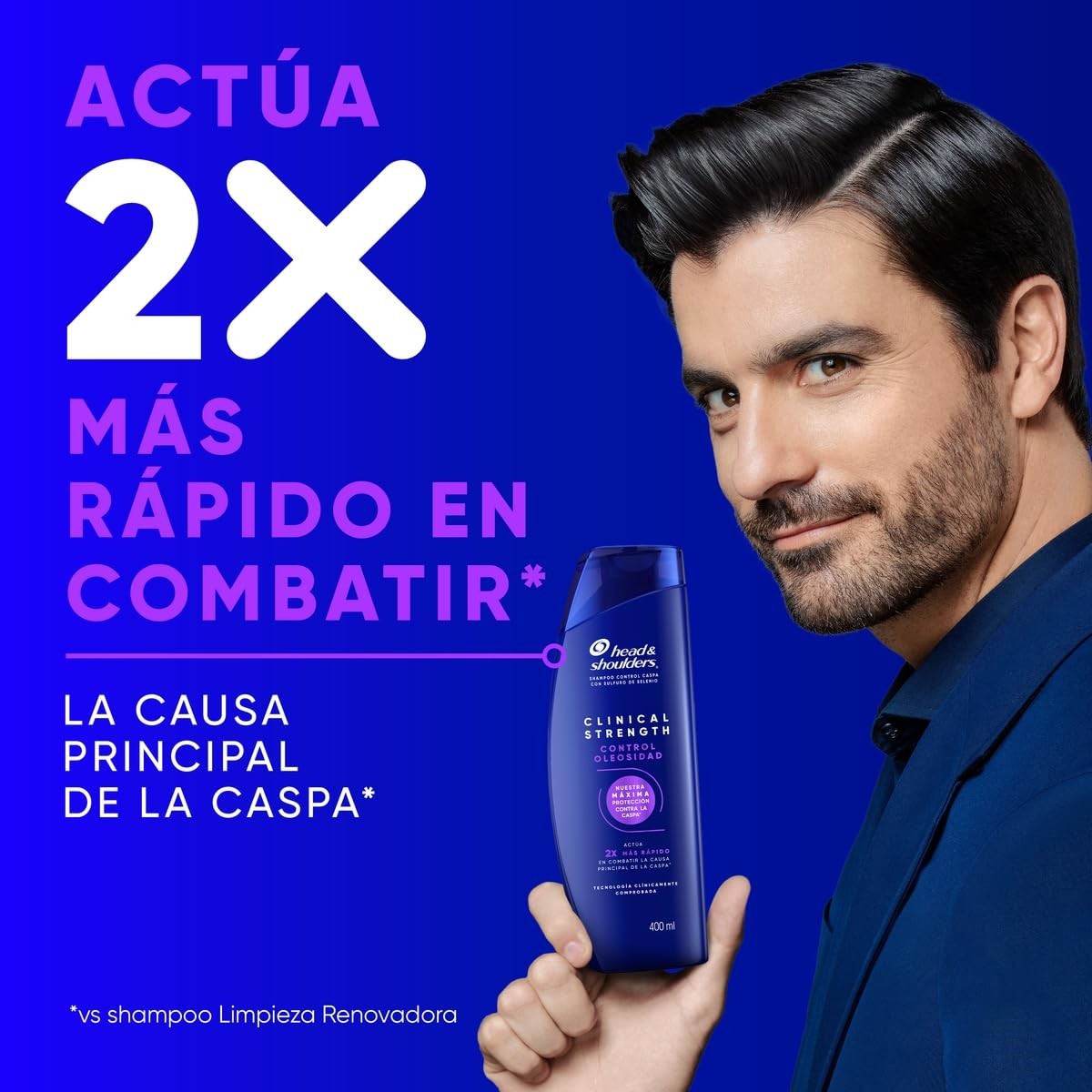 Head & Shoulders Shampoo Clinical Control Oleosidad 400 ml image number null