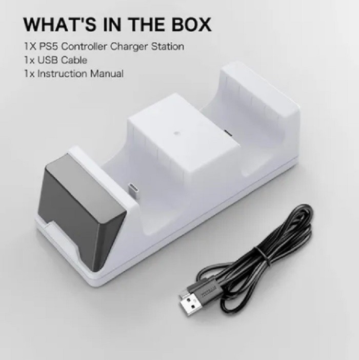 Estaci&oacute;n De Carga Para Dual Controles De Ps5 image number null