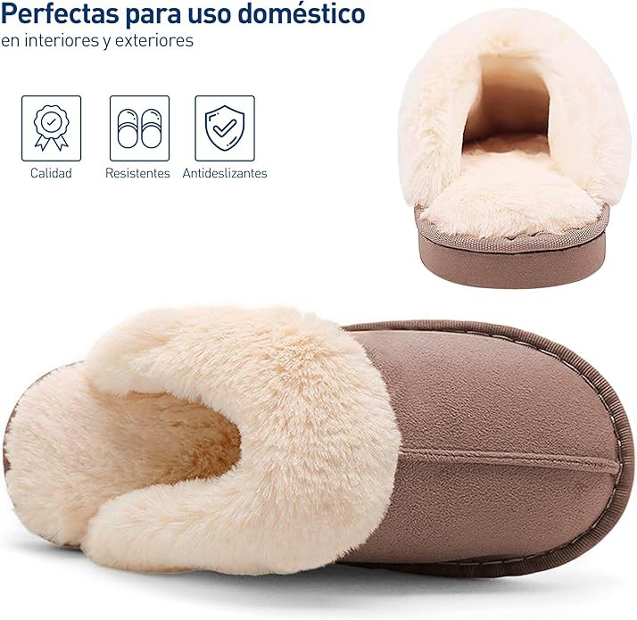 Bluelander Pantuflas Unisex Hombre y Mujer Material Flexibles y Antideslizante para Uso Interno y Externo en Hogar image number null