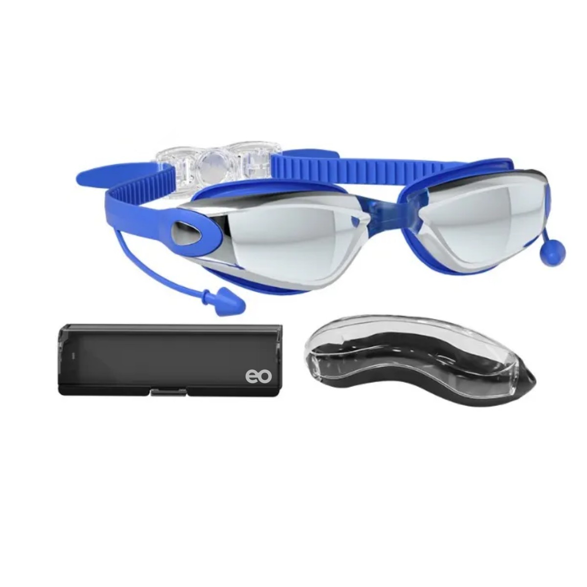 Gafas De Nataci&oacute;n Sin Fugas Protecci&oacute;n Uv Antiempa&ntilde;o Gogles Azul image number null