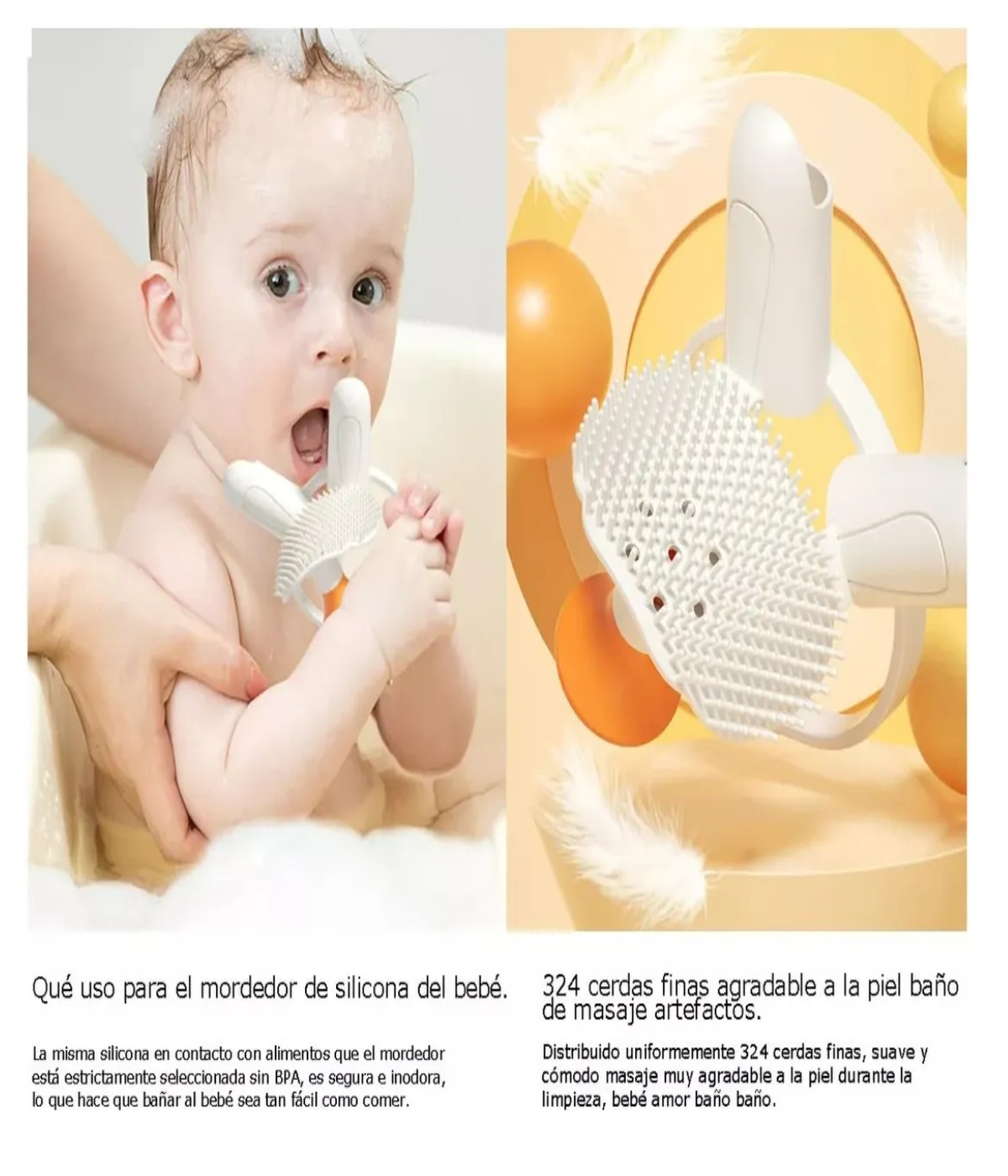 Juguete Regadera Ba&ntilde;o Bebes Naranja image number null