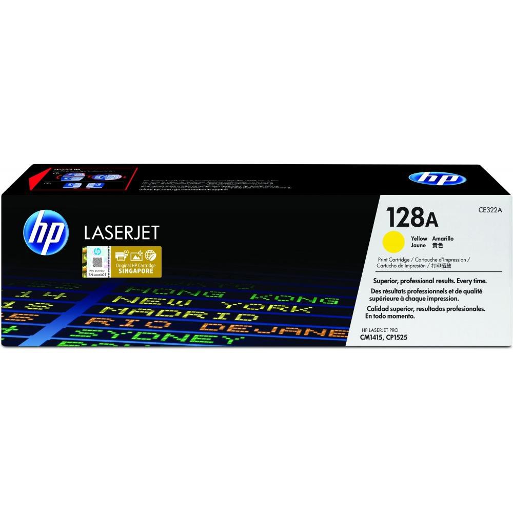 T&oacute;ner Original HP 128A Amarillo 1300 P&aacute;ginas LaserJet image number null