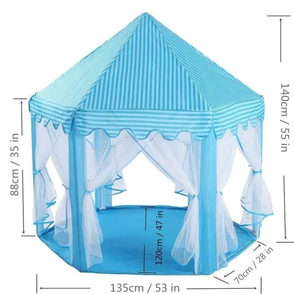 Castillo Carpa Casa Princesa Ni&ntilde;os Juego Tienda Port&aacute;til Pro. image number null