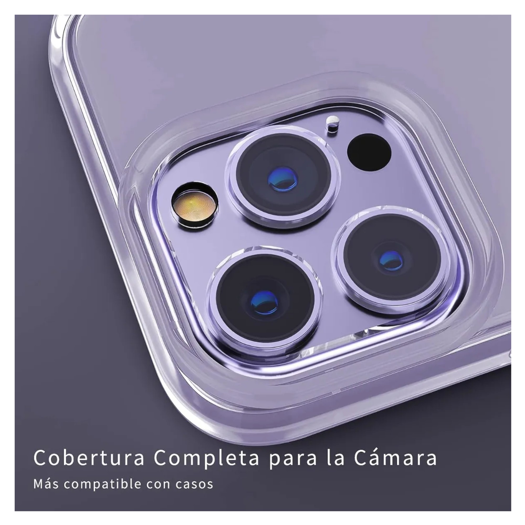 2pzas Mica Protectora Cristal Lente de C&aacute;mara Compatible Para iPhone 9H Resistencia Ultrafina de Alta Calidad y Dise&ntilde;o image number null