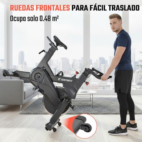 Bicicleta Spinning Fija Estatica Ejercicio Monitor Cardiaco Centurfit image number null
