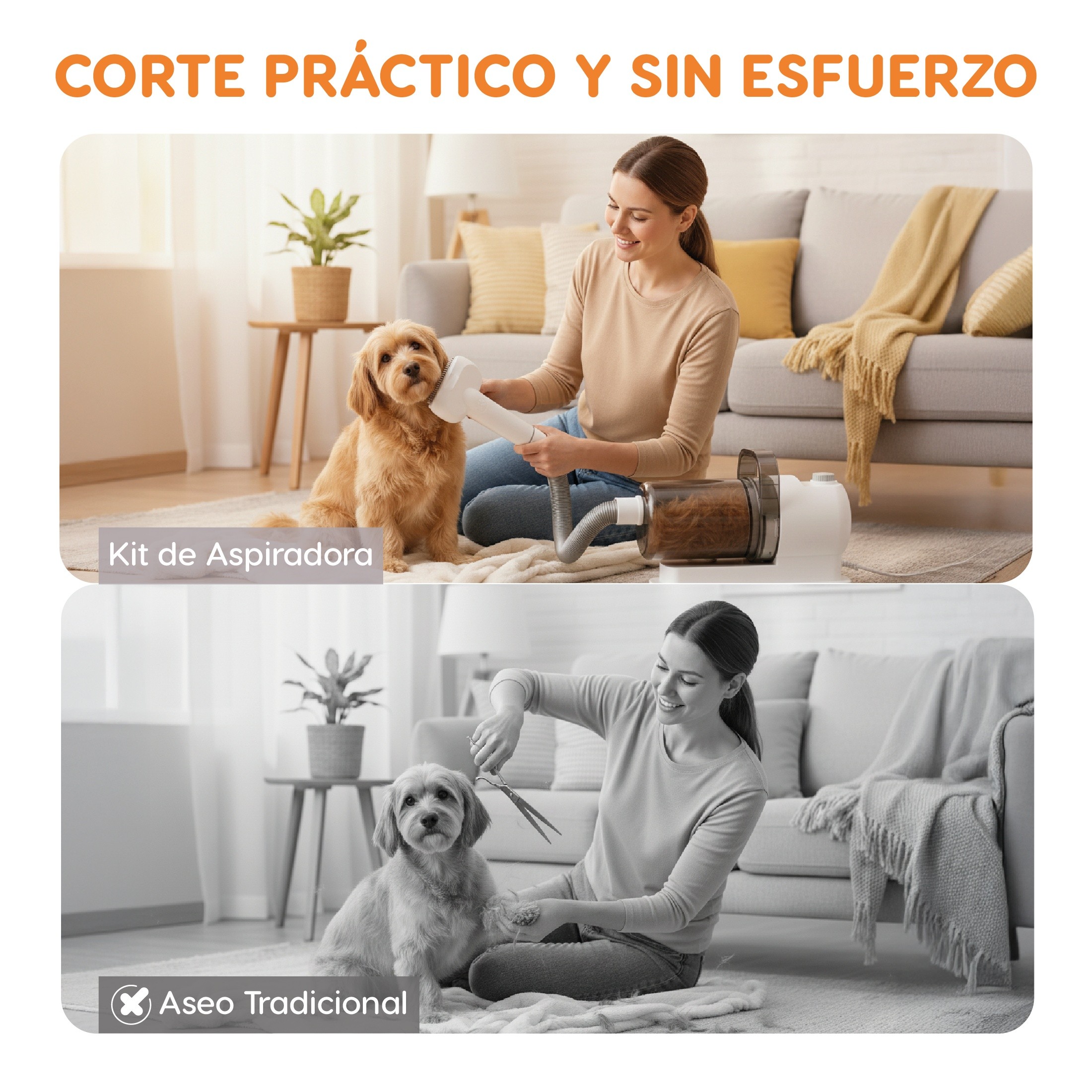 Kit De Aseo Para Mascotas Poli Pets 8 en 1 Con aspiradora 10000 Pa image number null