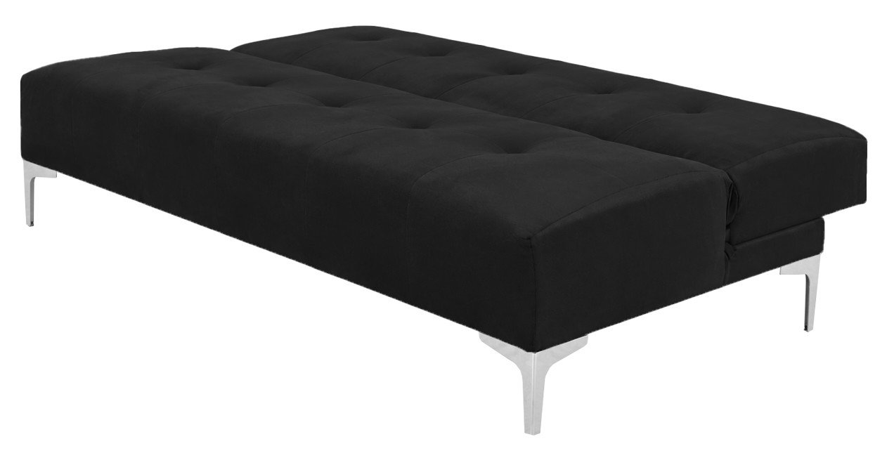 Sofa Cama Vegas Lino Negro, El Bazar Store, Reclinable 3 posiciones. image number null