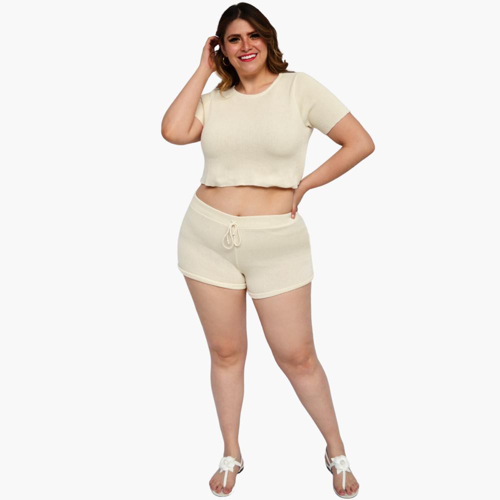 Set tejido talla extra, modelo 2252 (Hueso) image number null