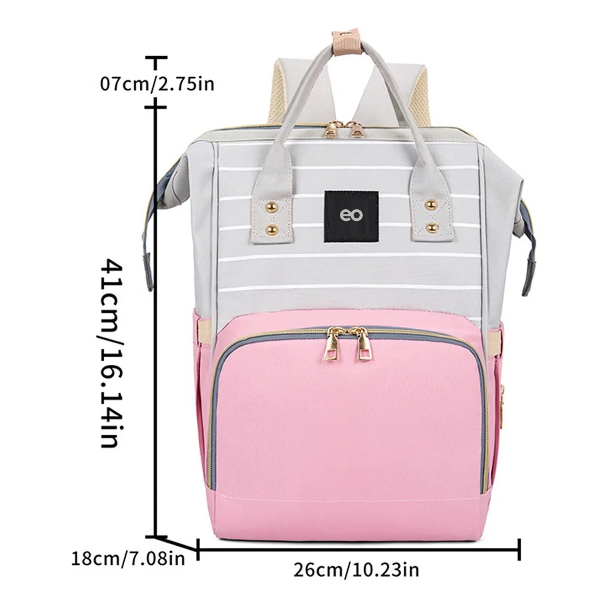 Mochila Pa&ntilde;aleras Para Bebe De Impermeable Bebe Viaje Rose image number null