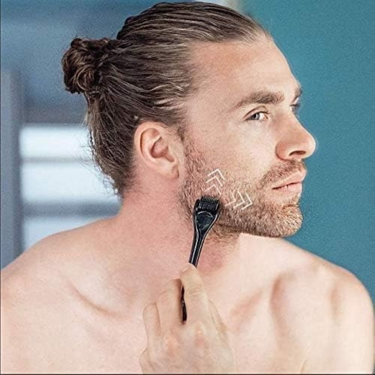 Derma Roller 0.5 Mm Para Barba Y Facial Cabello negro image number null