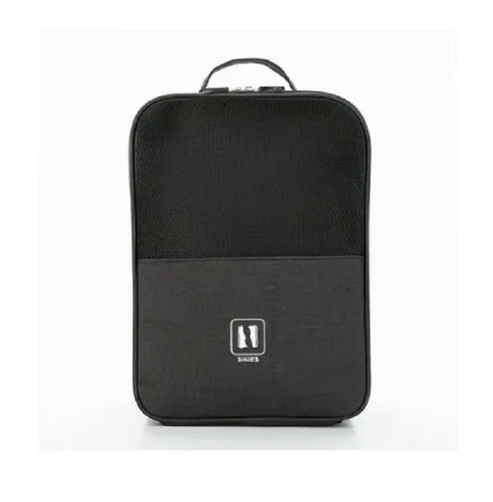 Bolsa Impermeable Para Almacenar Zapatos De Varias Capas Negro image number null