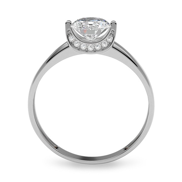 Anillo de compromiso en Oro Blanco de 10K Amelie Joyas image number null