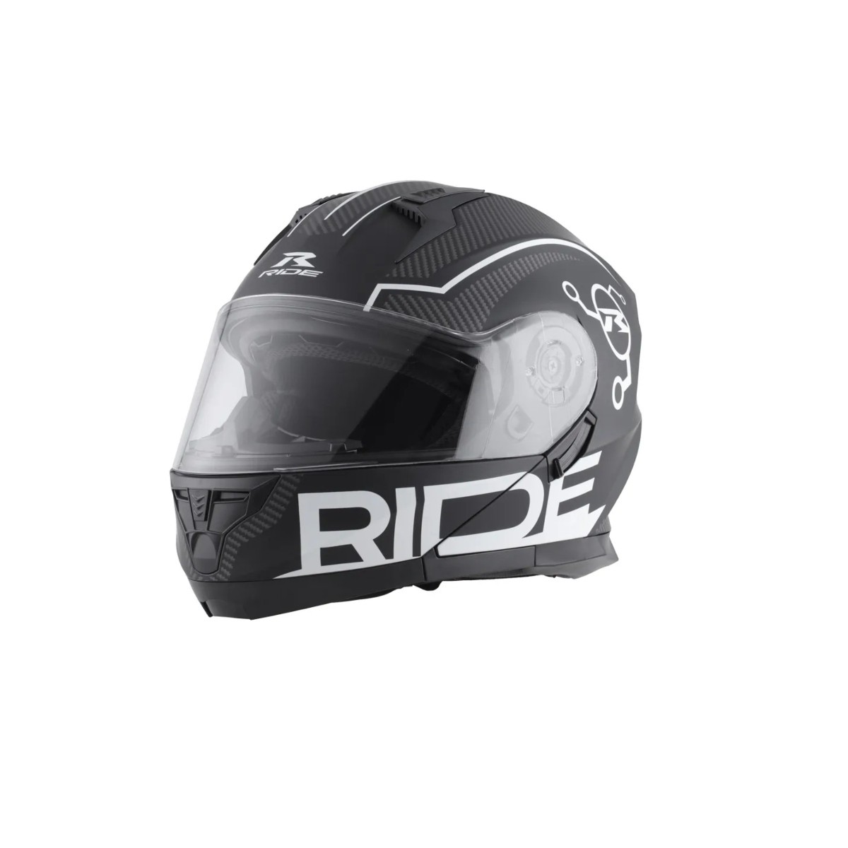 Casco Motociclista Abatible Tour Hr Ride Line St N Unisex / Negro Mate ENDY3 image number null