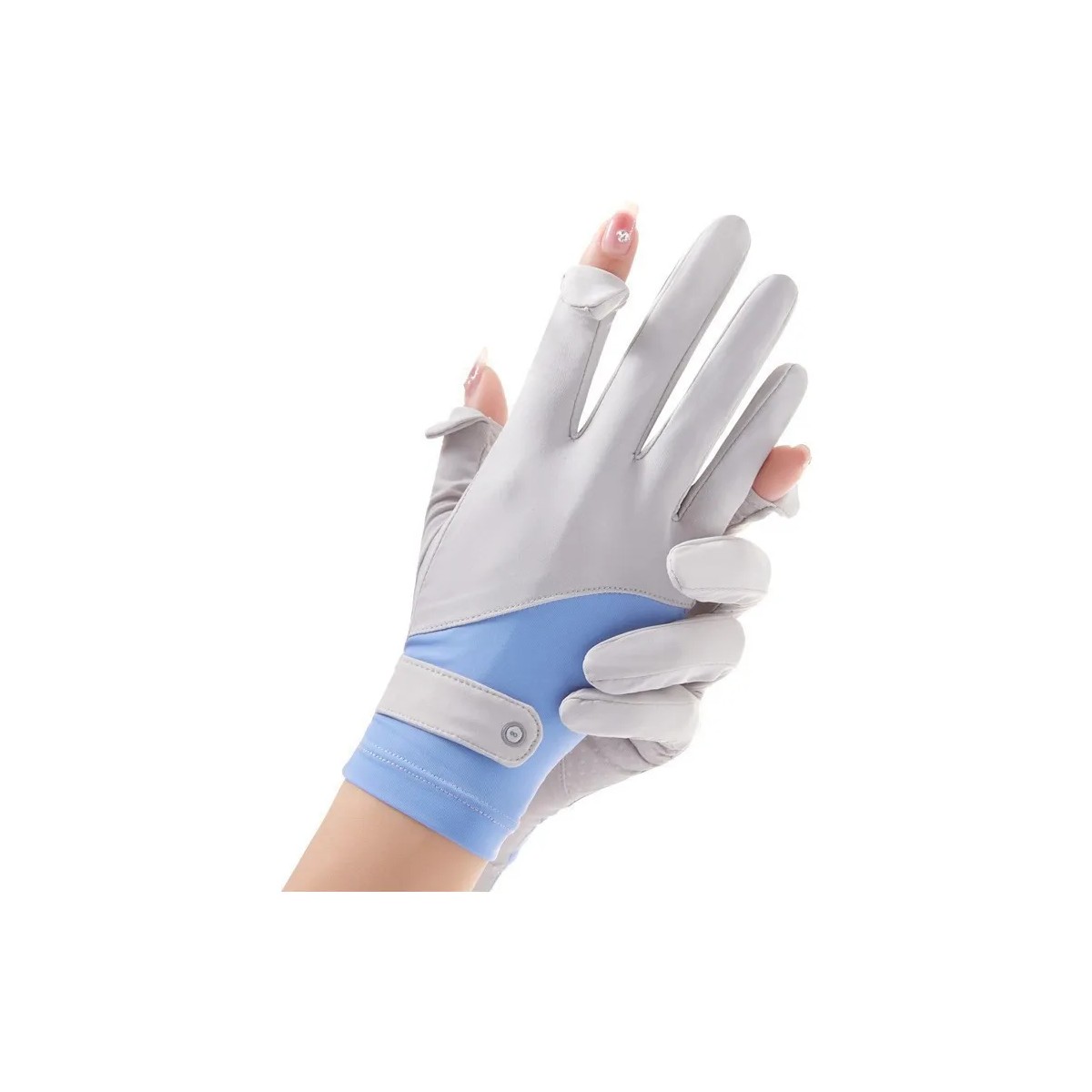 Antideslizante, Guantes De Pantalla T&aacute;ctil Protecci&oacute;n Solar, Gris image number null