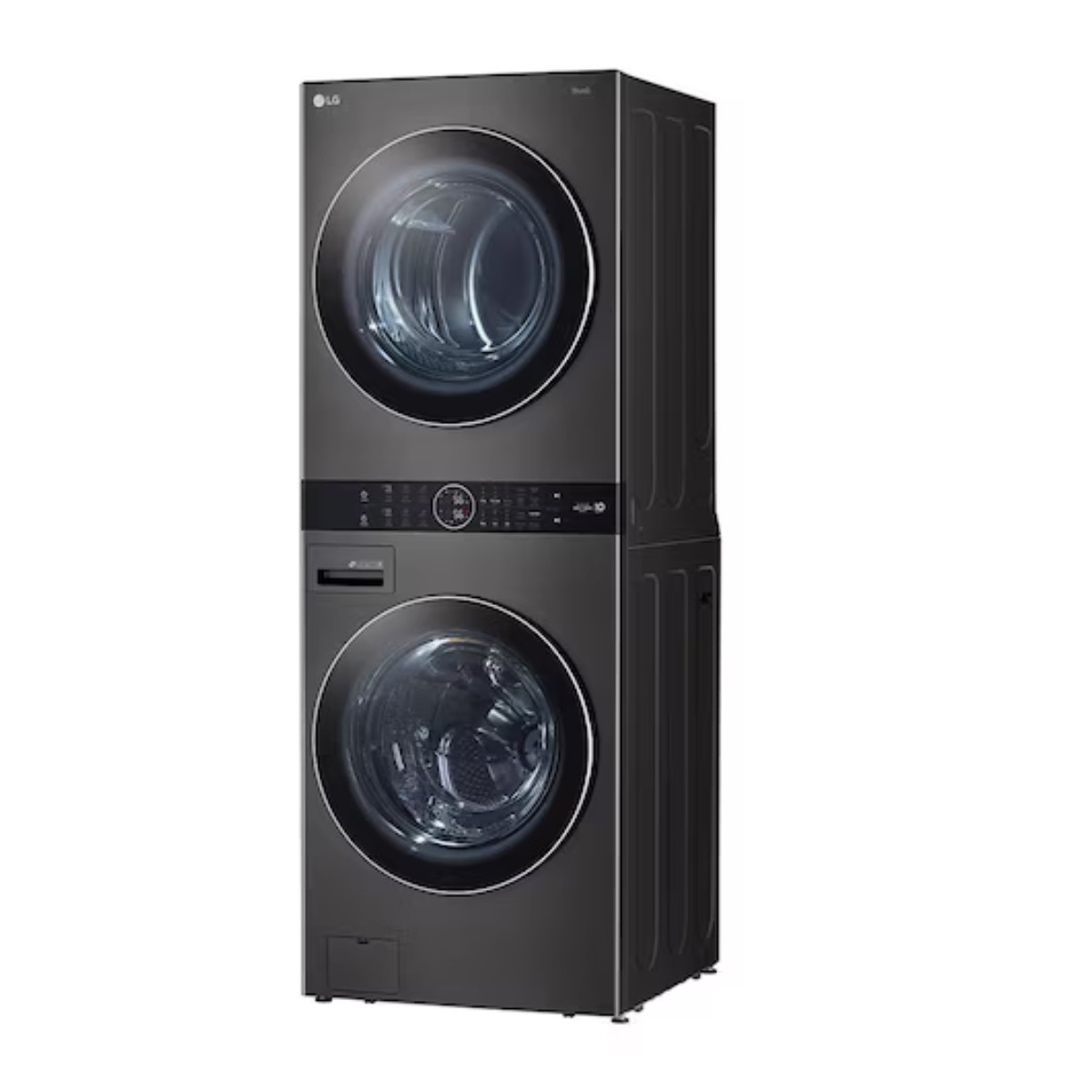 Torre de Lavado a Gas LG WK22BS6 22KG Frontal Negro ALBY ENTREGA SOLO VALIDA EN LA CDMX Y ZONA METROPOLINA image number null