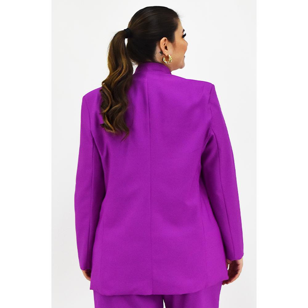 Blazer doble botonadura Roman Fashion /Tallas Extras, 1370 (Magenta) image number null