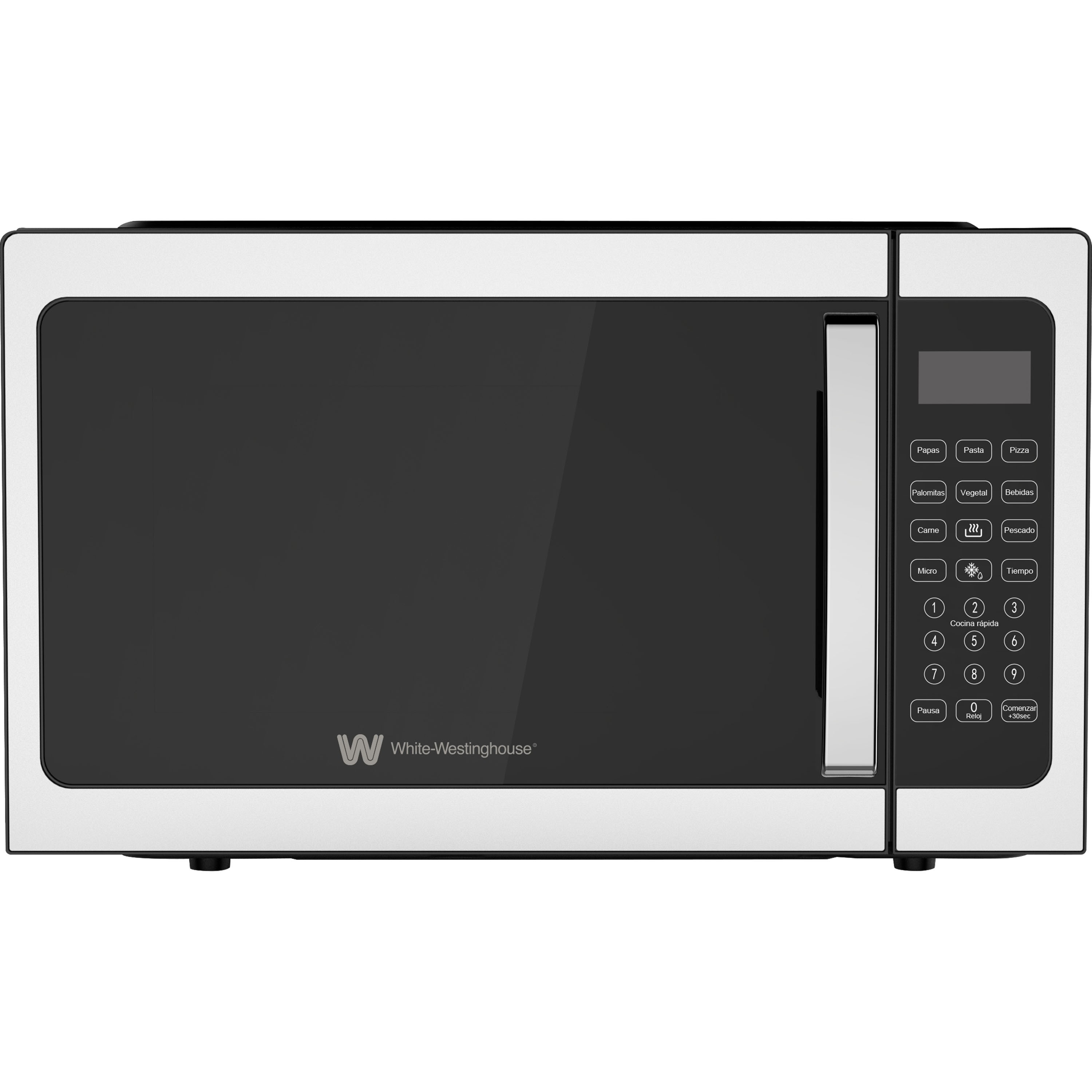 White Westinghouse Horno de Microondas 1.5 pies Display LED Plato Giratorio Funcion Descongelado image number null