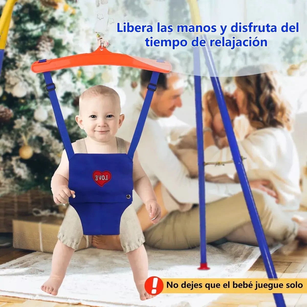 Columpio Saltador Para Bebes Con Gancho Techo image number null