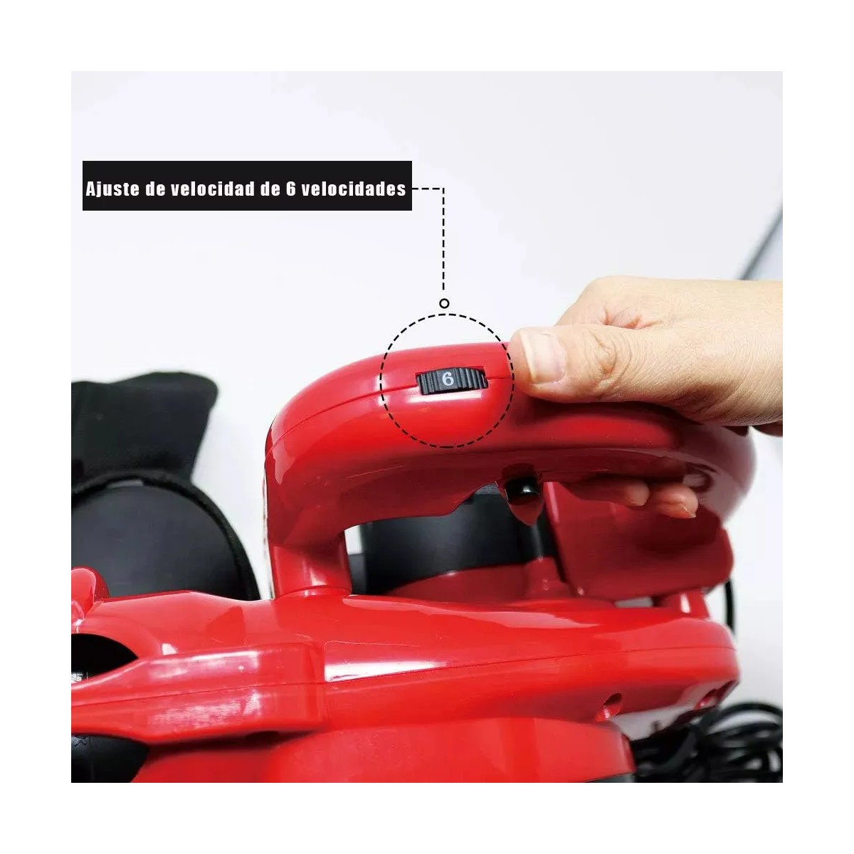 Sopladora Aspiradora De Aire El&eacute;ctrica Port&aacute;ti Potencia 800w Color Rojo image number null