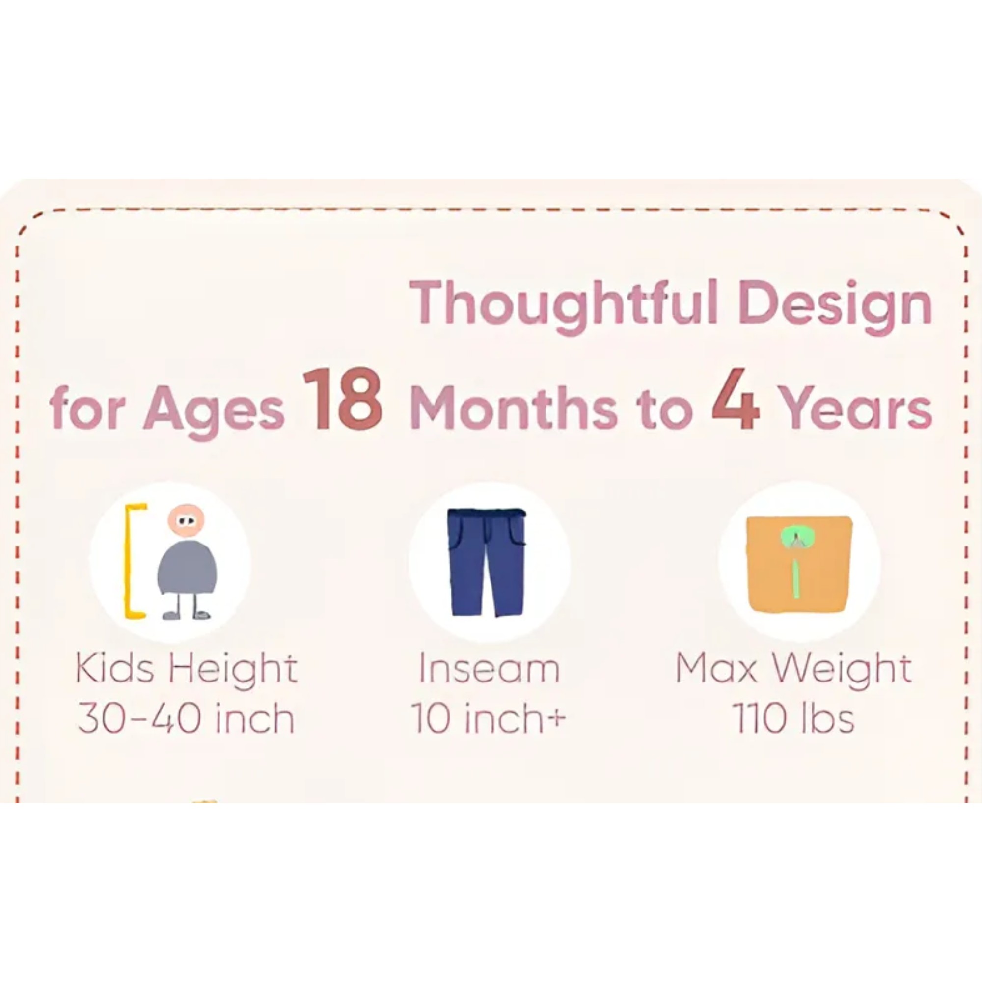 Kriddo Kids Triciclo De 18 Meses A 4 A&ntilde;os, Toddler Kids Tri Triciclo 'Pink Cruiser': &iexcl;A Rodar!" de Alta Calidad y Dise&ntilde;o image number null