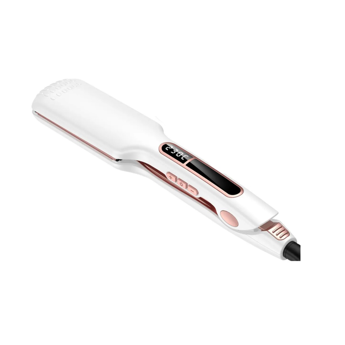 Plancha de Cabello Cer&aacute;mica I&oacute;nica Para Pelo H&uacute;medo y Seco Color Blanco image number null