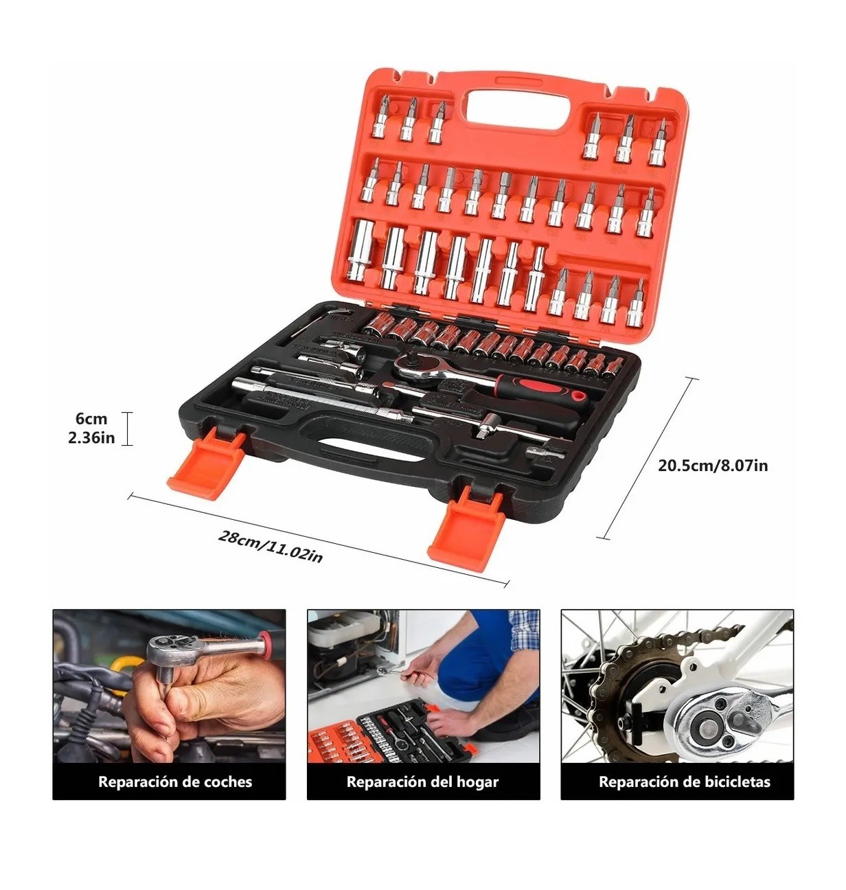 Juego De Herramientas Mec&aacute;nicas Autocle Dados Acerokit 53pcs image number null