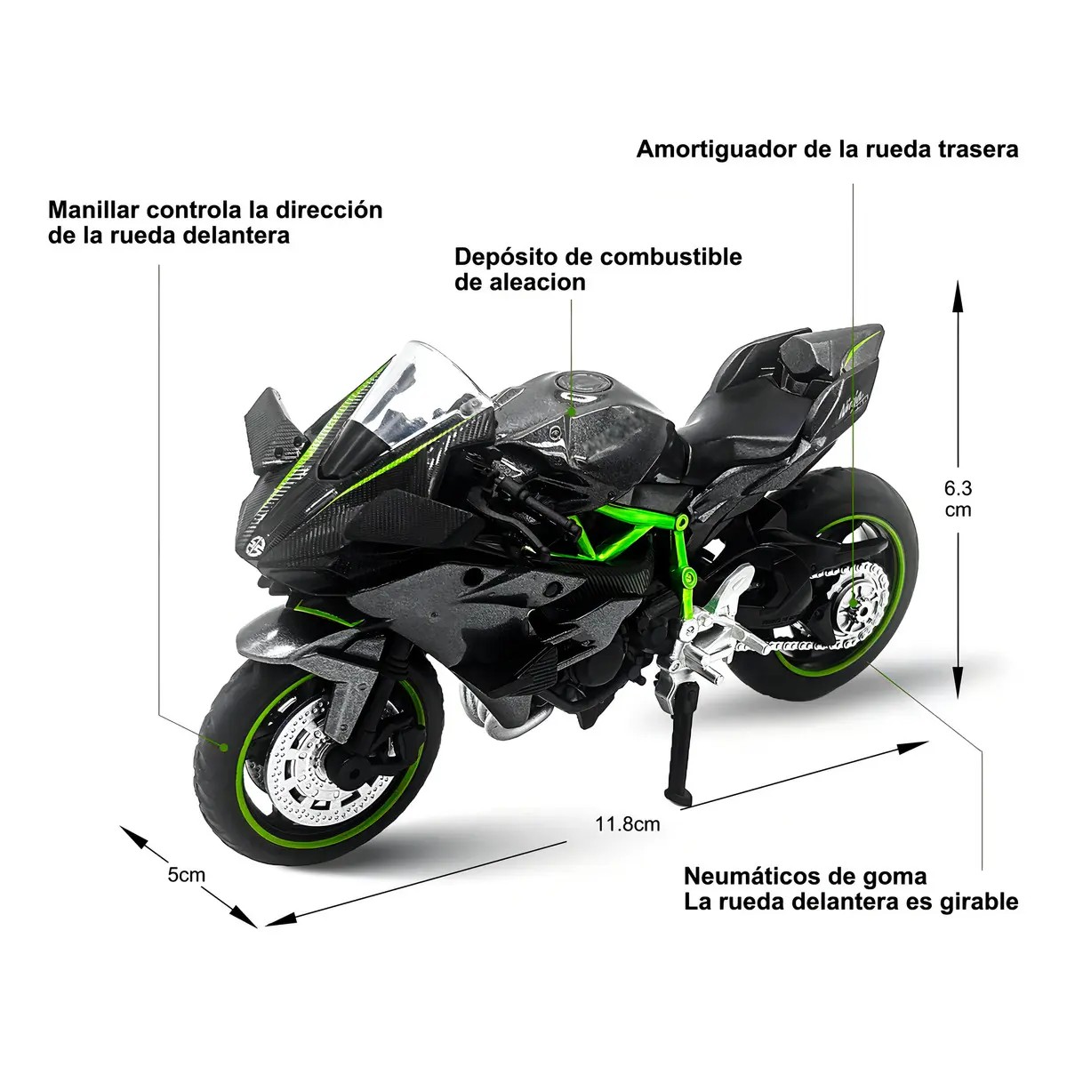 Moto Juguete Carros Coleccionable Escala 1:18 Metal image number null