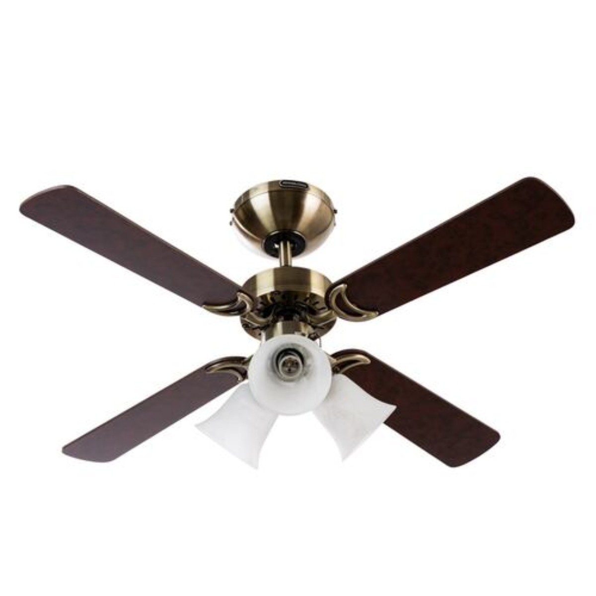 Ventilador de Techo Masterfan VDOPCLLA42 Oporto 42 pulgadas con Luz Laton Antiguo ALBY image number null