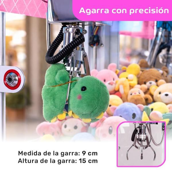Mini M&aacute;quina Garra Peluche Mini Doll Caza Luz Sonido Rosa Audiotek image number null