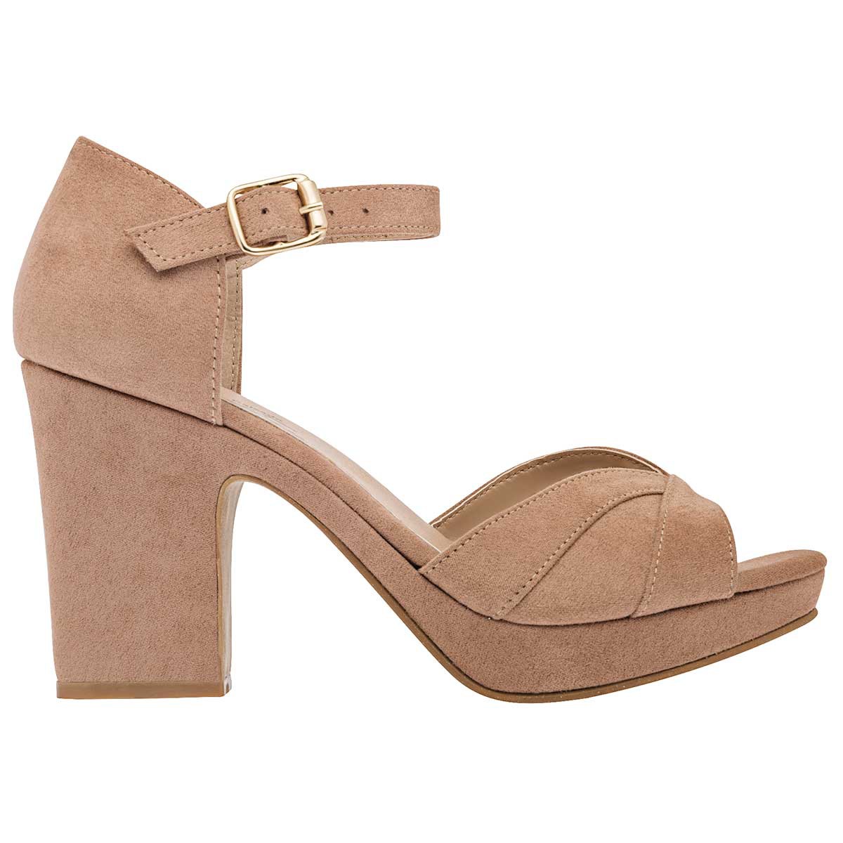 ZAPATILLA TACON 9 CM MUJER D'CRISTIAN 755 BEIGE DURAZNO image number null