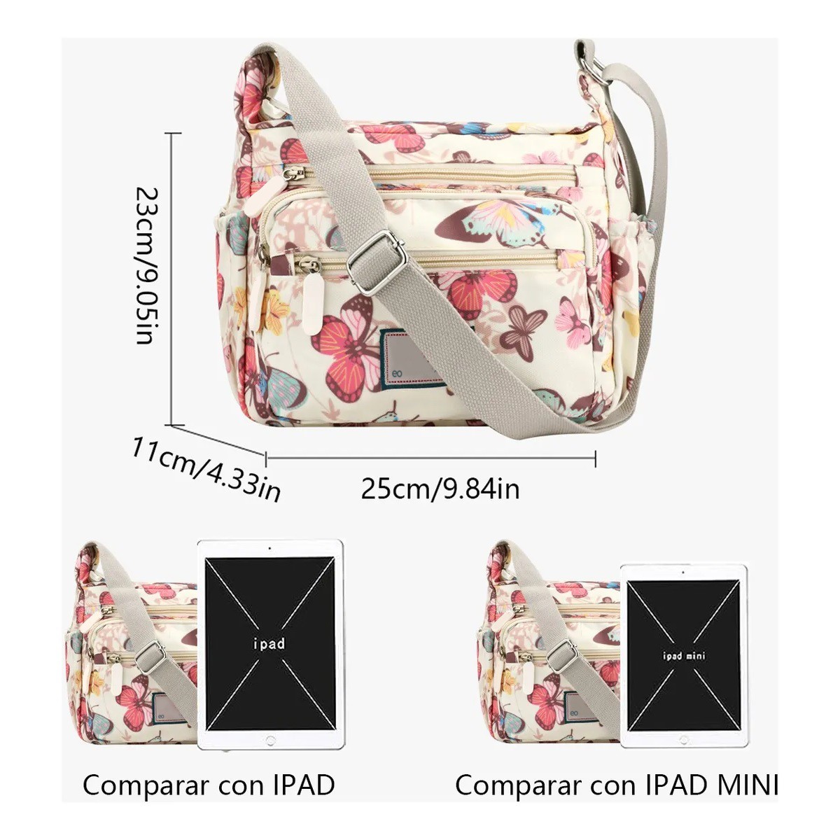 Bolsa Dama Bandolera Cruzada Impermeable image number null