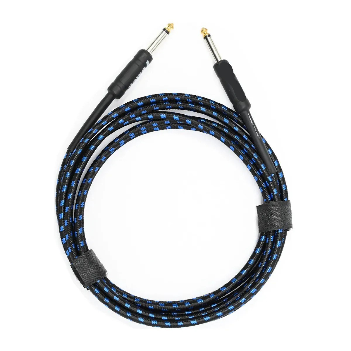 Cable Guitarra De Instrumento El&eacute;ctrico Amplificador De Bajo Color Azul/Negro image number null