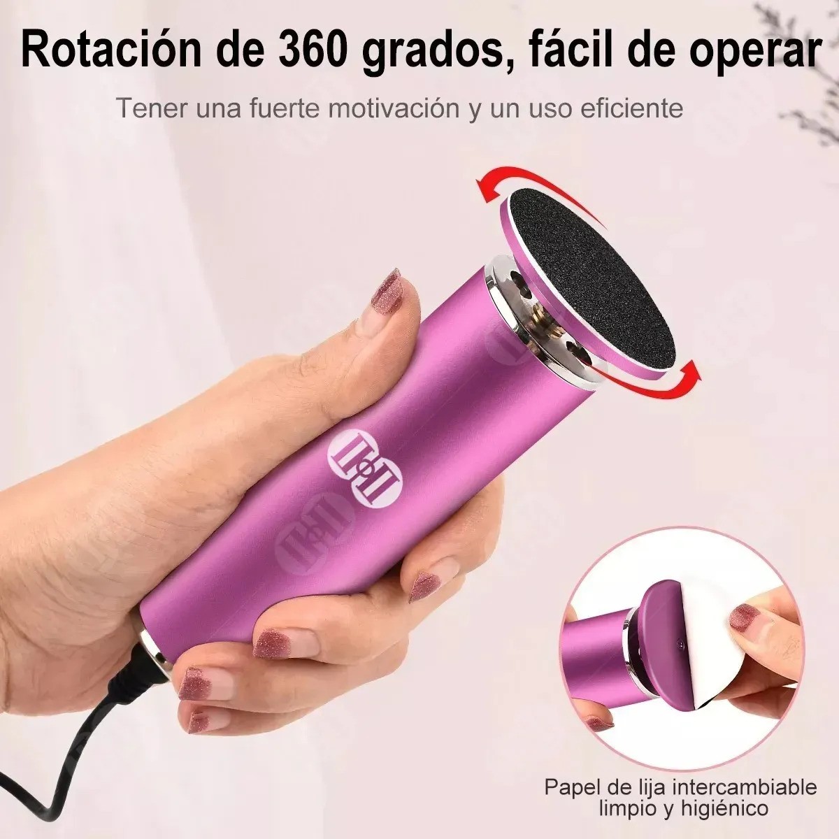 M&aacute;quinas Exfoliadoras Removedor De Callos Lima Para Pies ROSA image number null