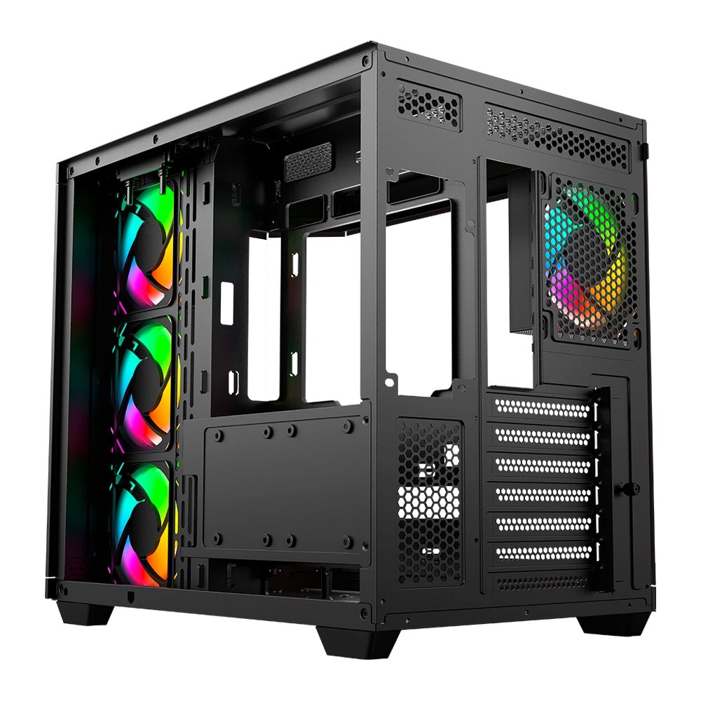 Gabinete Balam Rush Tank Super 9600 TB, Midi-Tower, ATX/Micro-ATX/Mini-ITX, USB 2.0/3.0, Negro/Blanco image number null