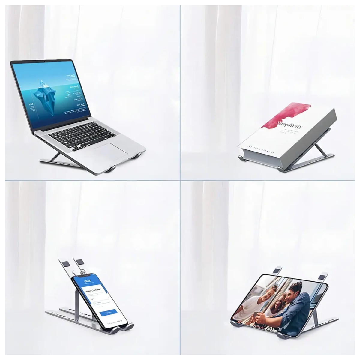 Soporte Laptop Port&aacute;til Morado, Base Ajustable de Calidad para Laptop Purple image number null