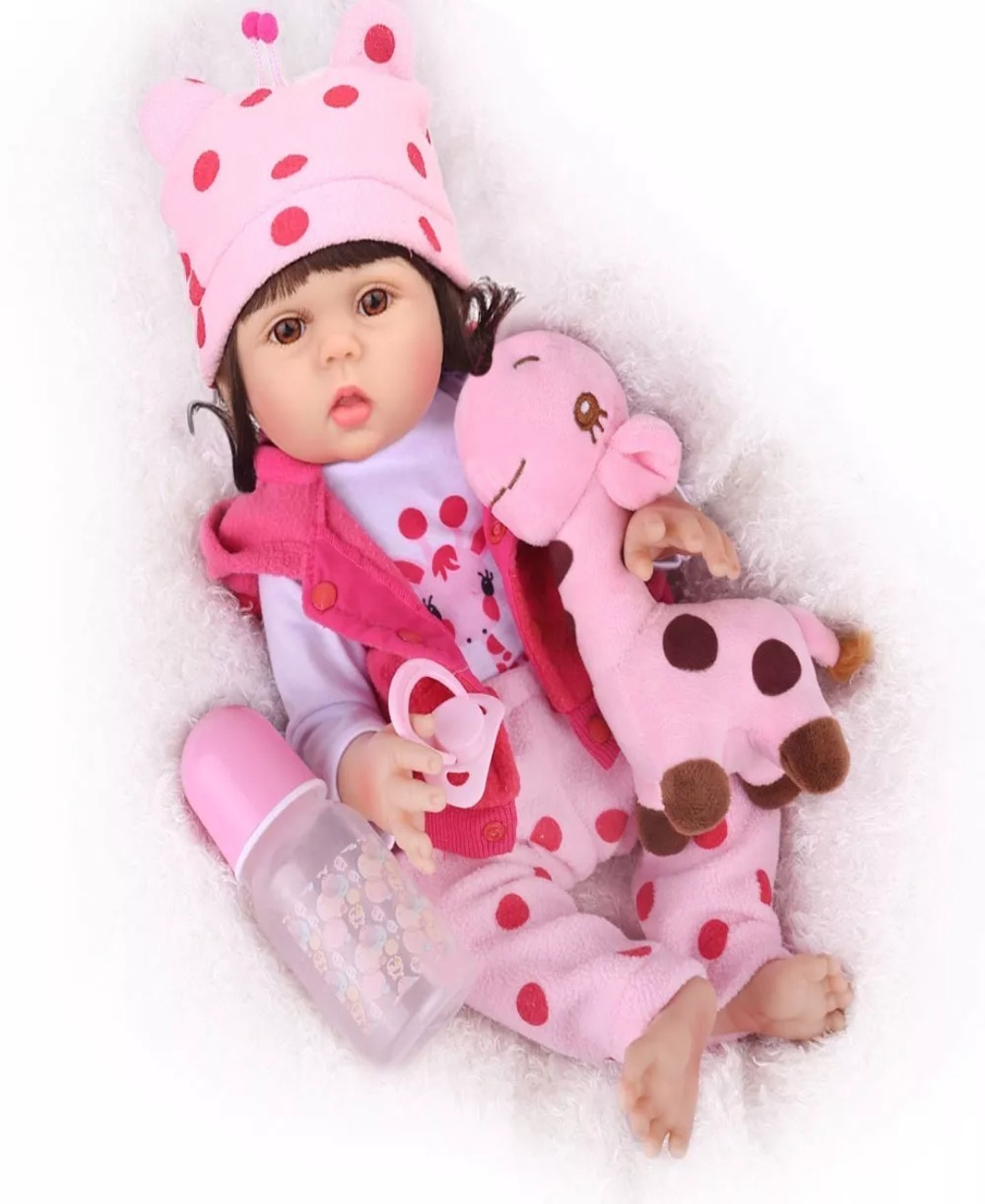 Reborn Mu&ntilde;eca Beb&eacute; Ni&ntilde;as Silicona De Cuerpo Completo 48cm image number null