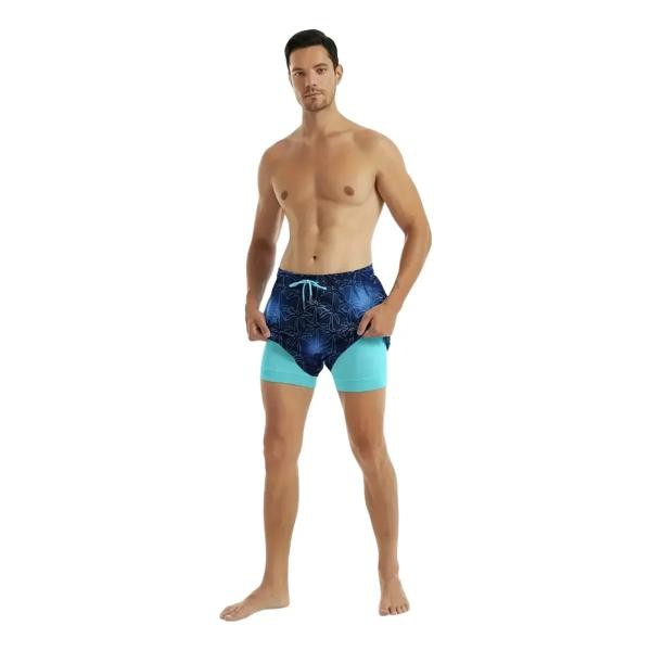 Traje De Ba&ntilde;o Para Hombre Playa Short Rapido Secado Mod A6 Talla XL image number null