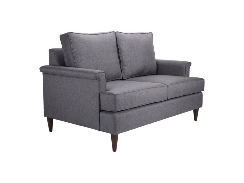 Love Seat Modelo Campbell Gris - Kessa. image number null