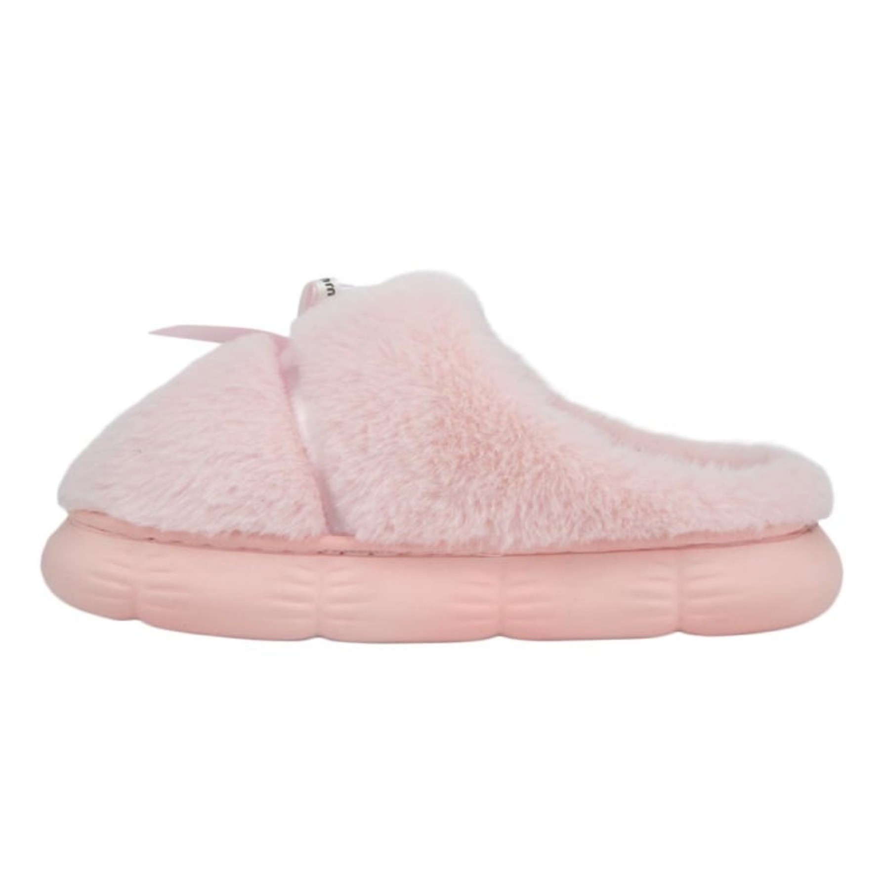 Pantufla de mujer, estilo zueco, de peluche, ideal para el descanso, color rosa, mod. 1234256 image number null