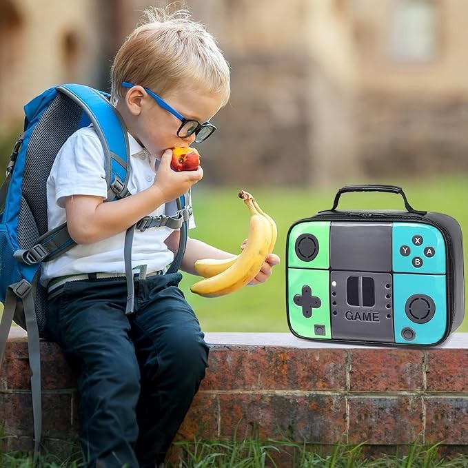 Tongtai - Lonchera para ni&ntilde;os, con aislamiento para ni&ntilde;os, bolsa de almuerzo de piel para la escuela, bolsas t&eacute;rmicas para almuerzo, para ni&ntilde;os, ni&ntilde;as, ni&ntilde;os y adolescentes. image number null