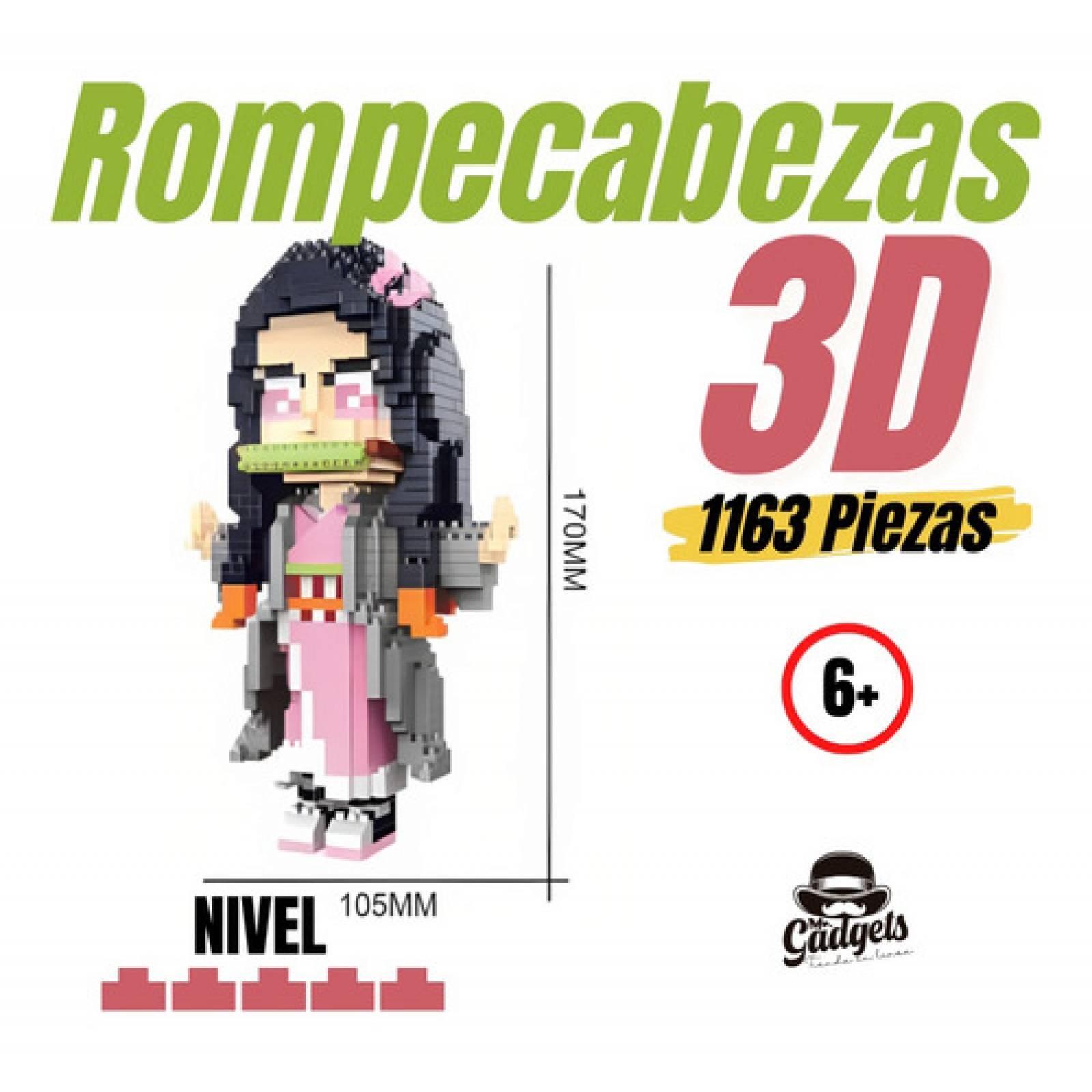 Figura Demon Slayer Kimetsu No Yaiba Figura De Bloques Armables 3d Cosplay Mini Building para ni&ntilde;os image number null