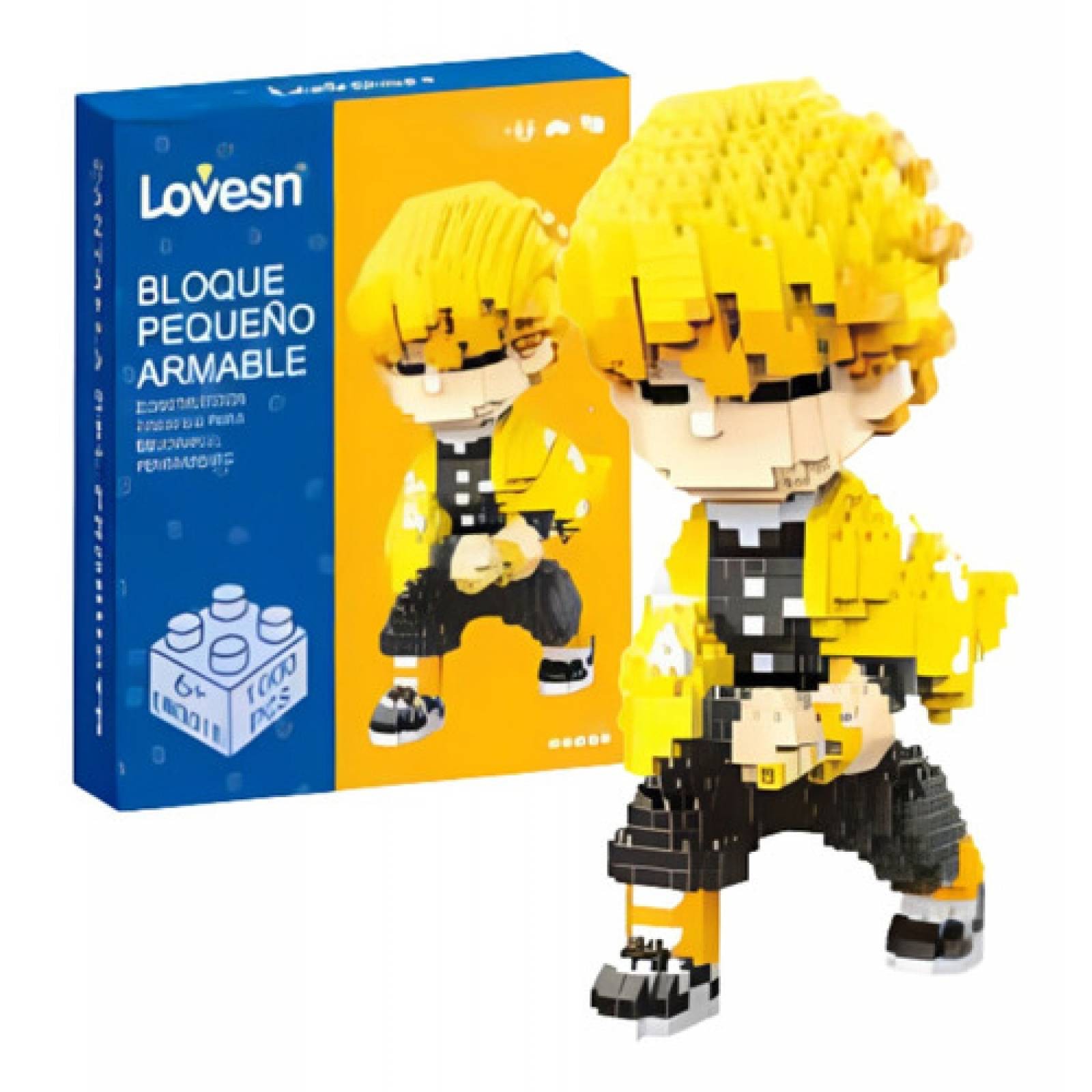 Figura Demon Slayer Kimetsu No Yaiba Figura De Bloques Armables 3d Cosplay Mini Building para ni&ntilde;os image number null